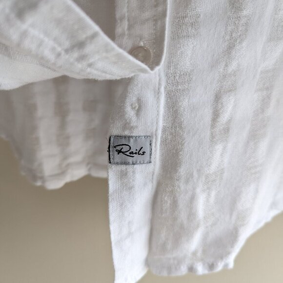 Rails Charli Powder Check Button Down top - Picture 8 of 11